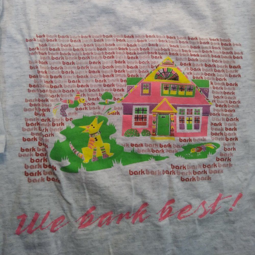 Vintage 90 Rexius Forest Products We Bark Best Neon T-Shirt